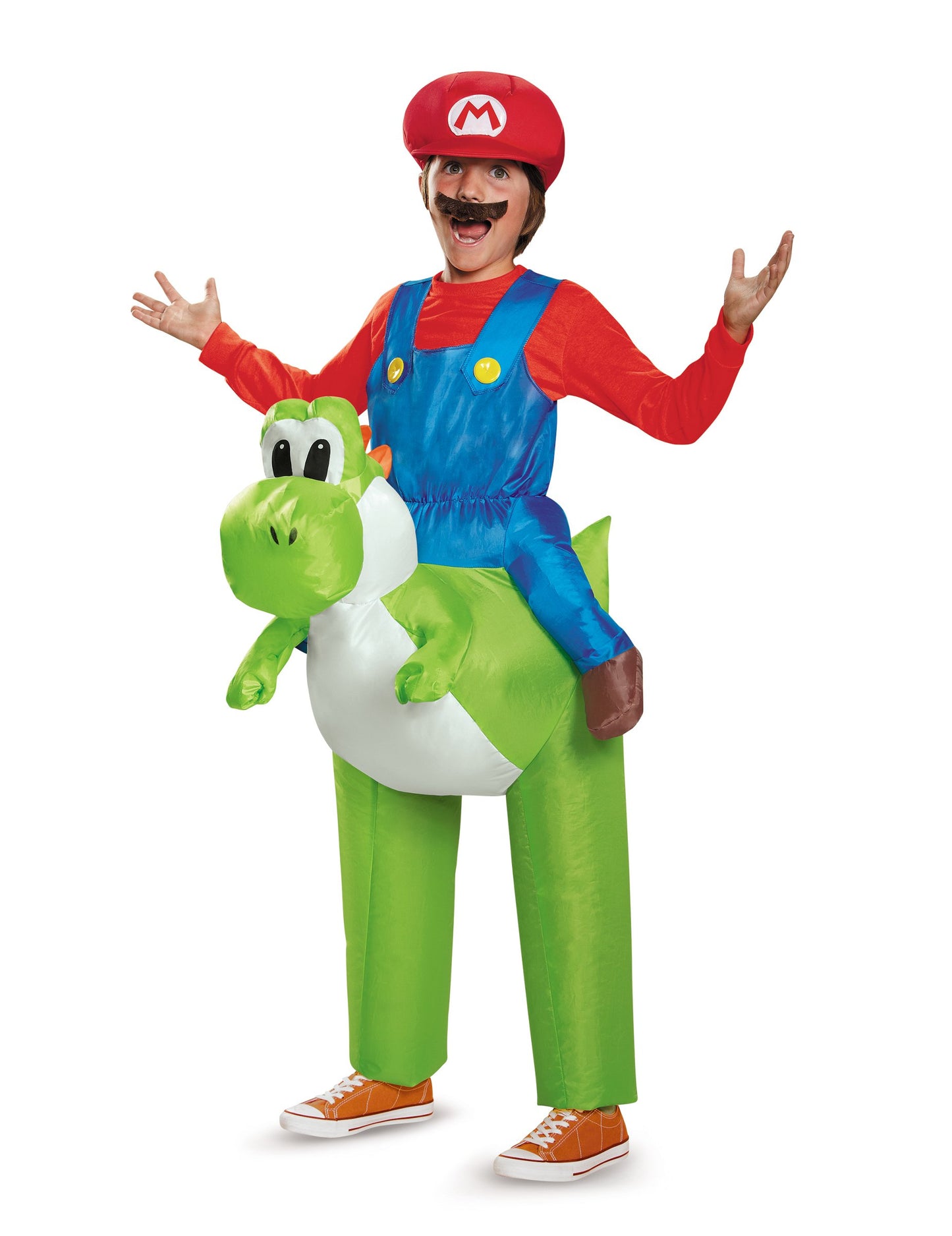 Mario nafukovací kostým na deťoch Yoshi Nintendo