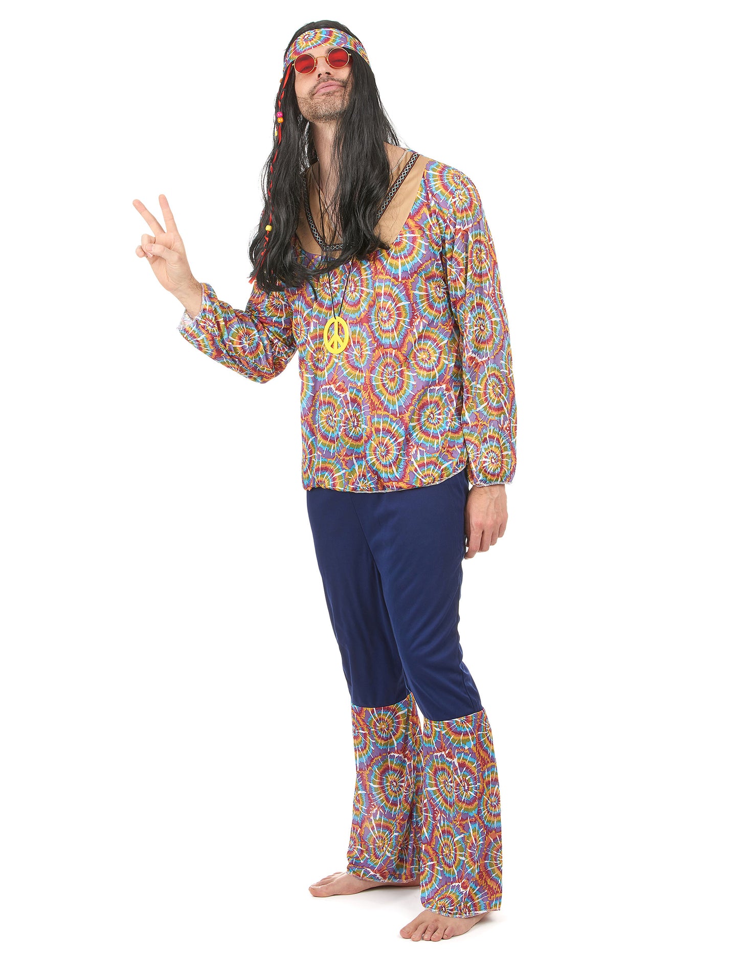 Hippie maskovanie psychedelického motívu