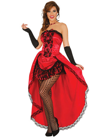 Slečna Burlesque Red Woman kostým