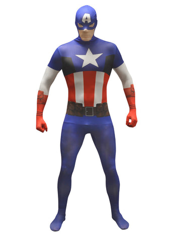 Klasický kapitán Amerika MorphSuits Mas bude