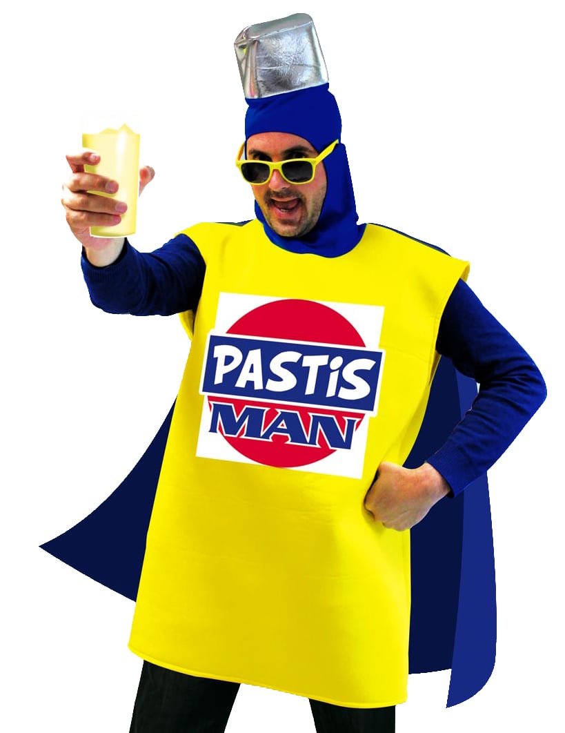 Pastis Man muž zamaskuje