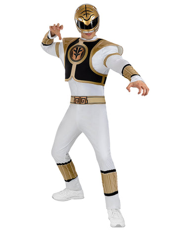 Kostým pre dospelých White Power Ranger