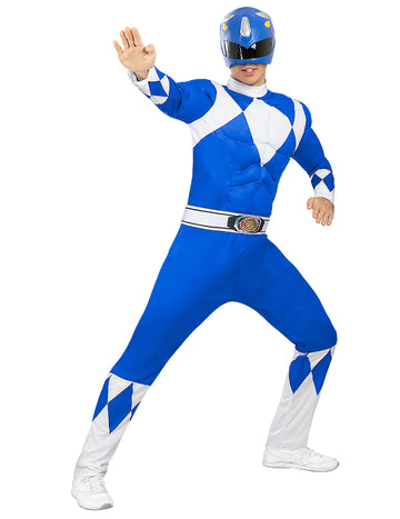 Kostým pre dospelých Blue Power Ranger