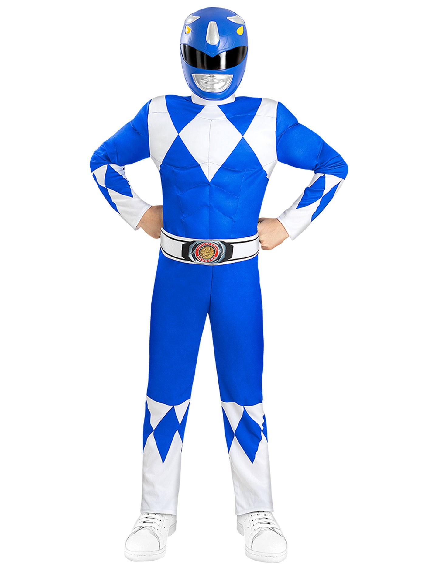 Kostým svalnatý modrý Power Ranger pre deti