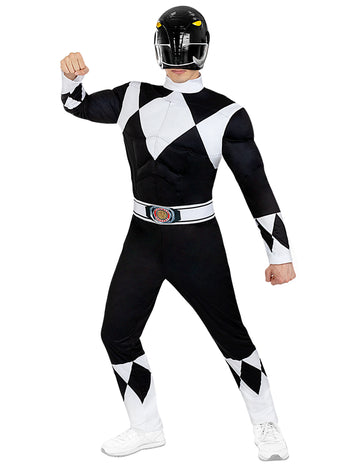 Kostým Black Power Ranger pre dospelých