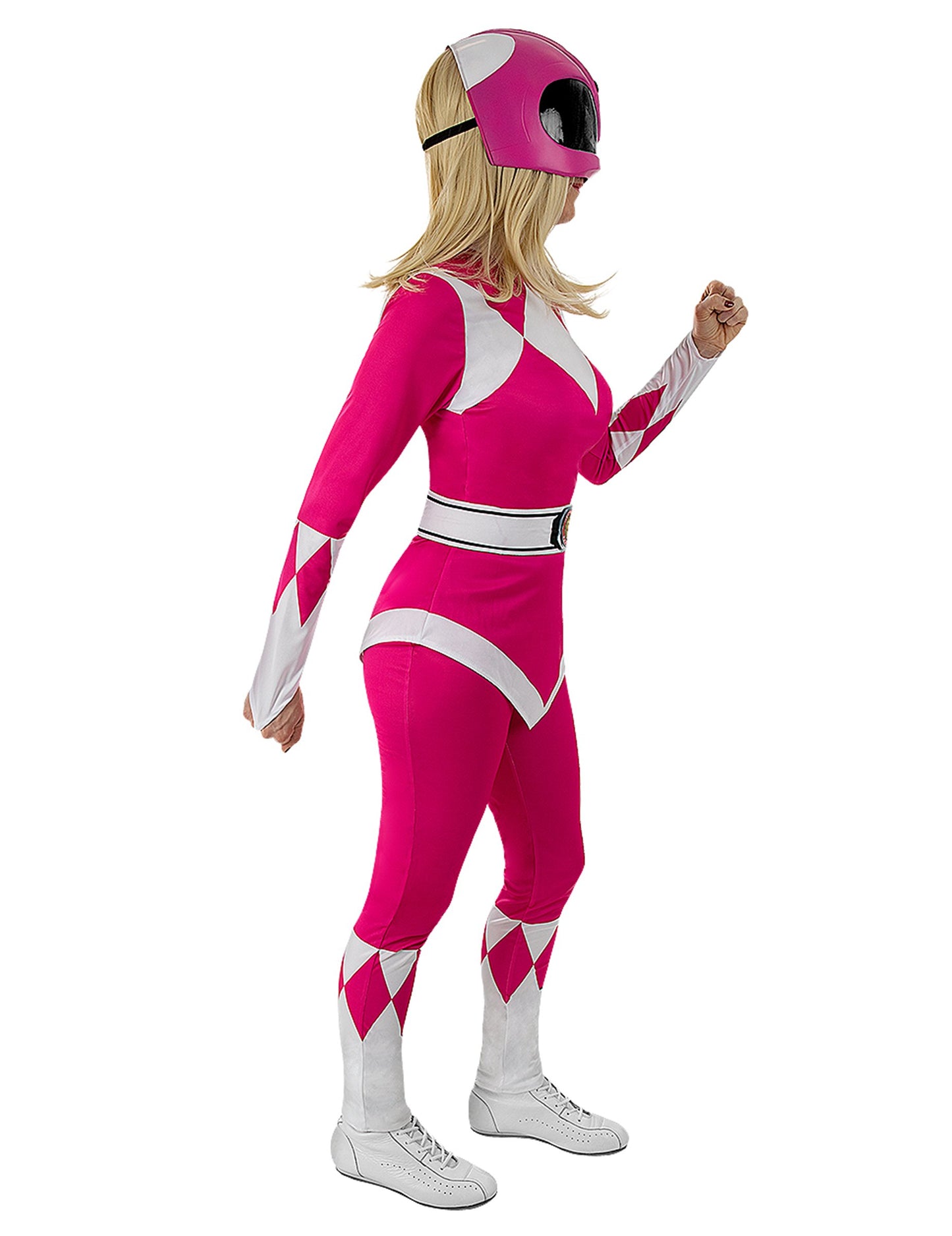 Dospelý ružový kostým Power Ranger