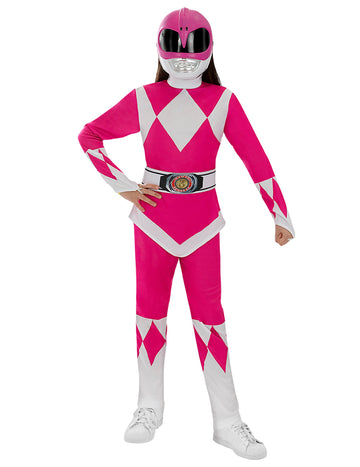 Detský ružový kostým Power Ranger