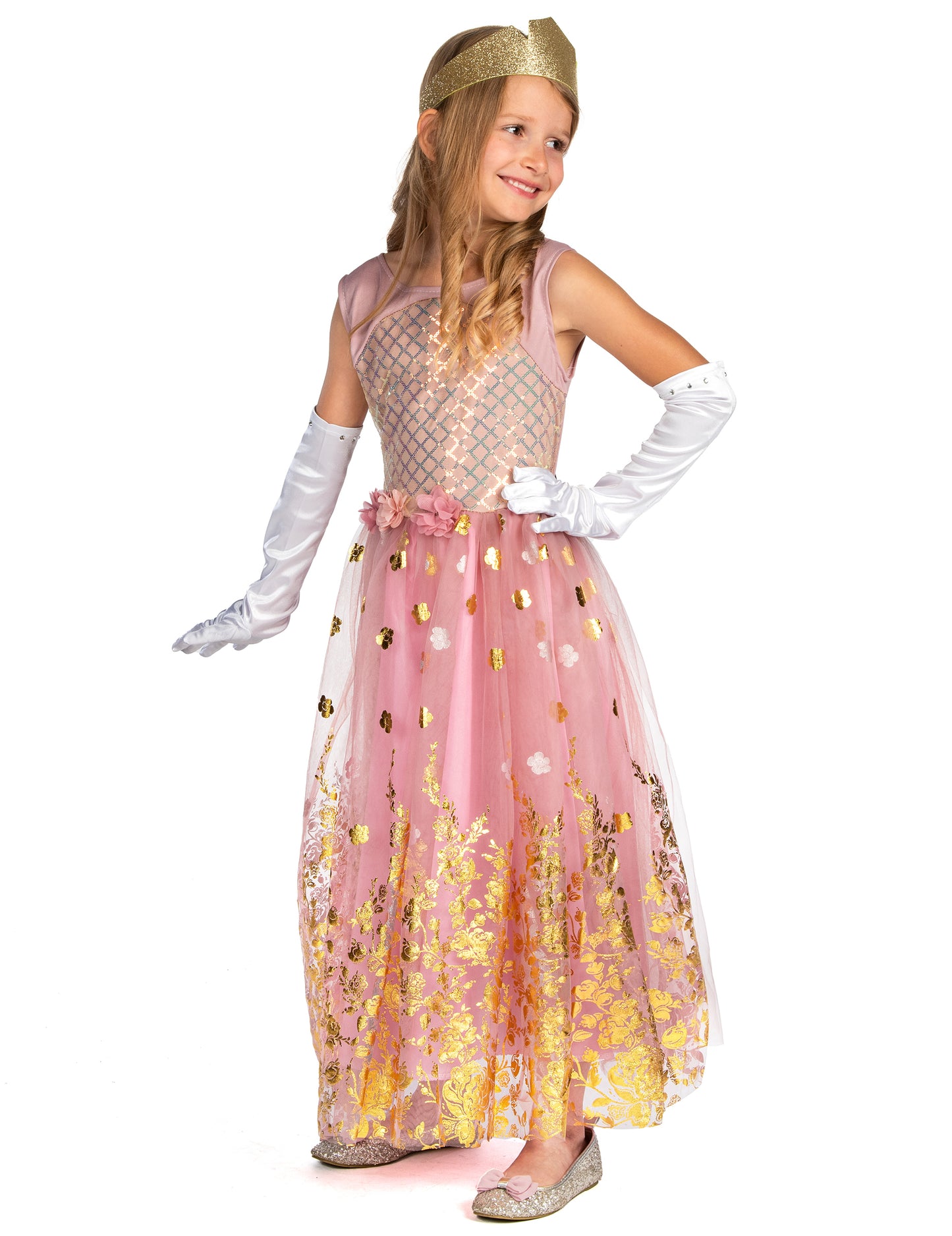 Rose Gold Girl Princess Costume