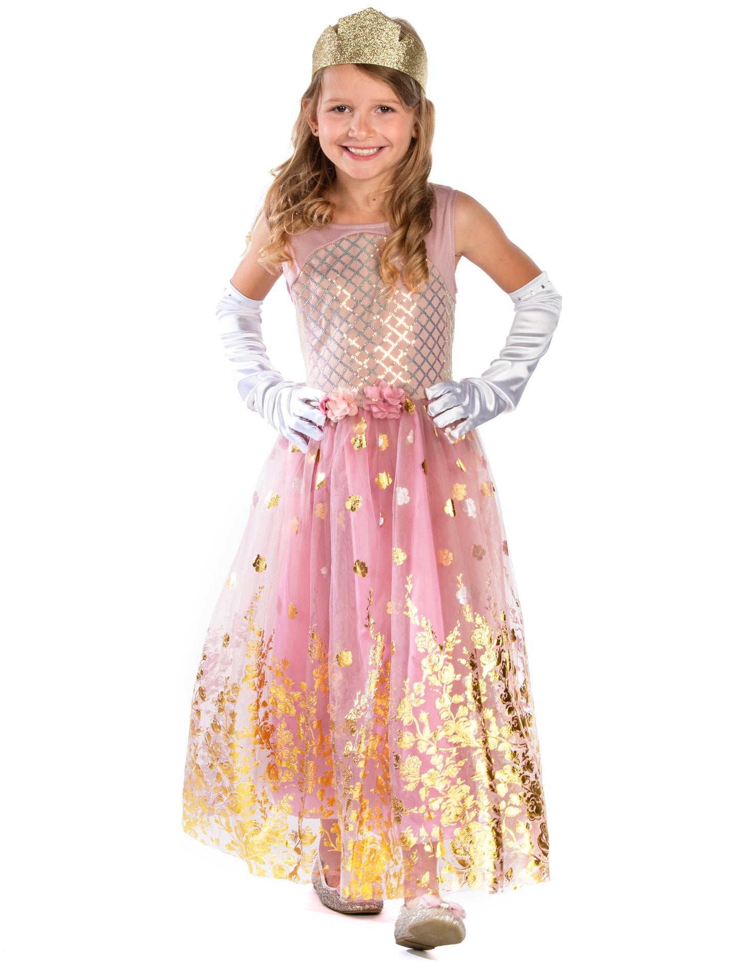 Rose Gold Girl Princess Costume