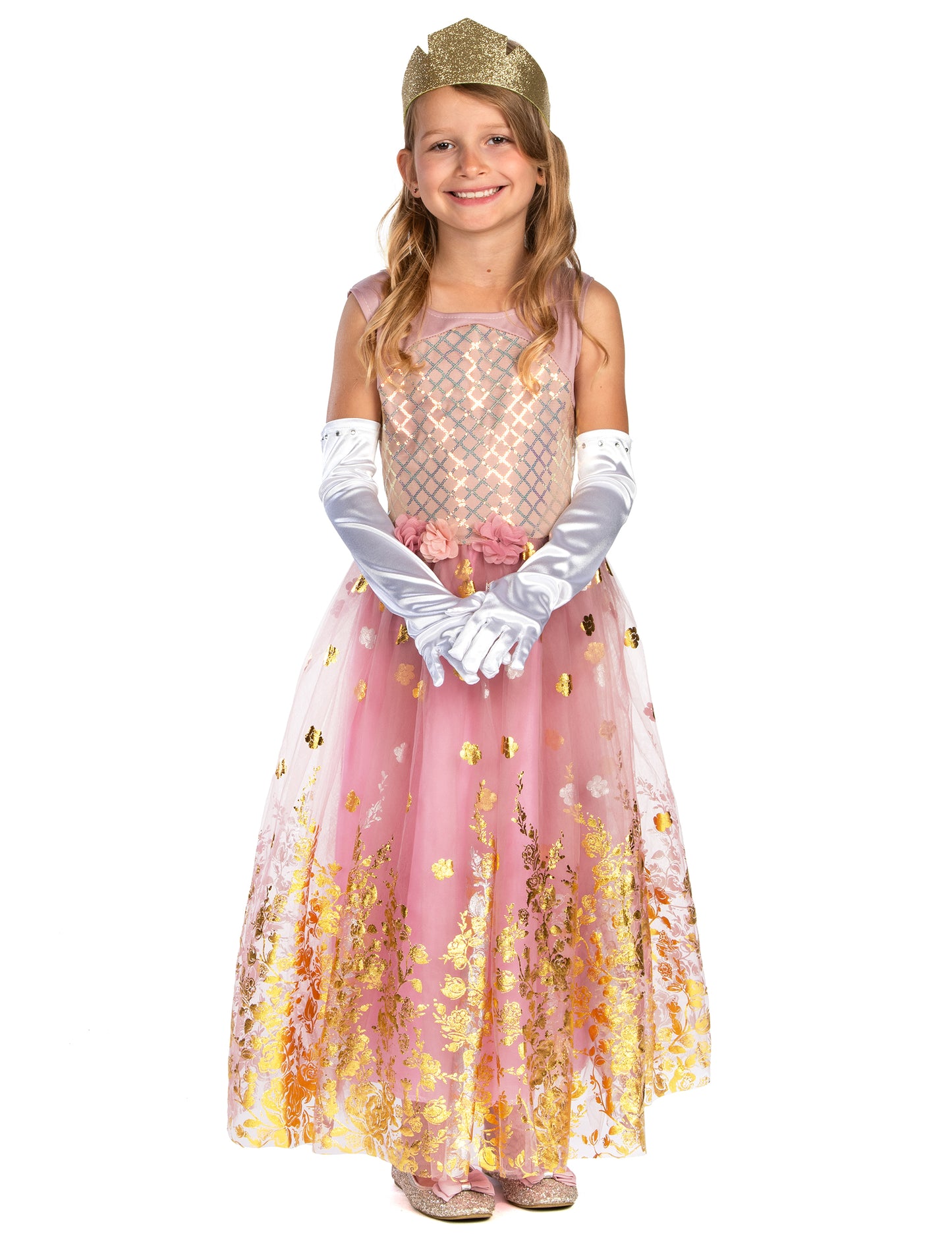 Rose Gold Girl Princess Costume