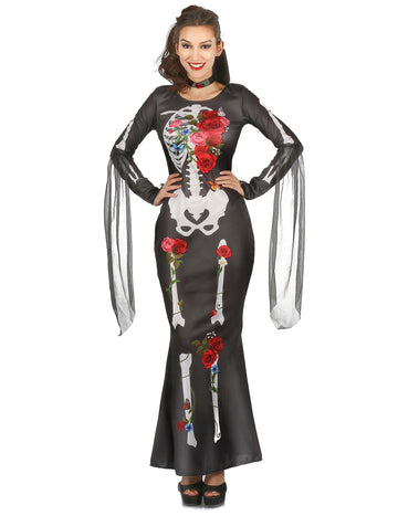 Dia de los Muertos Skeleton Dress Masguise