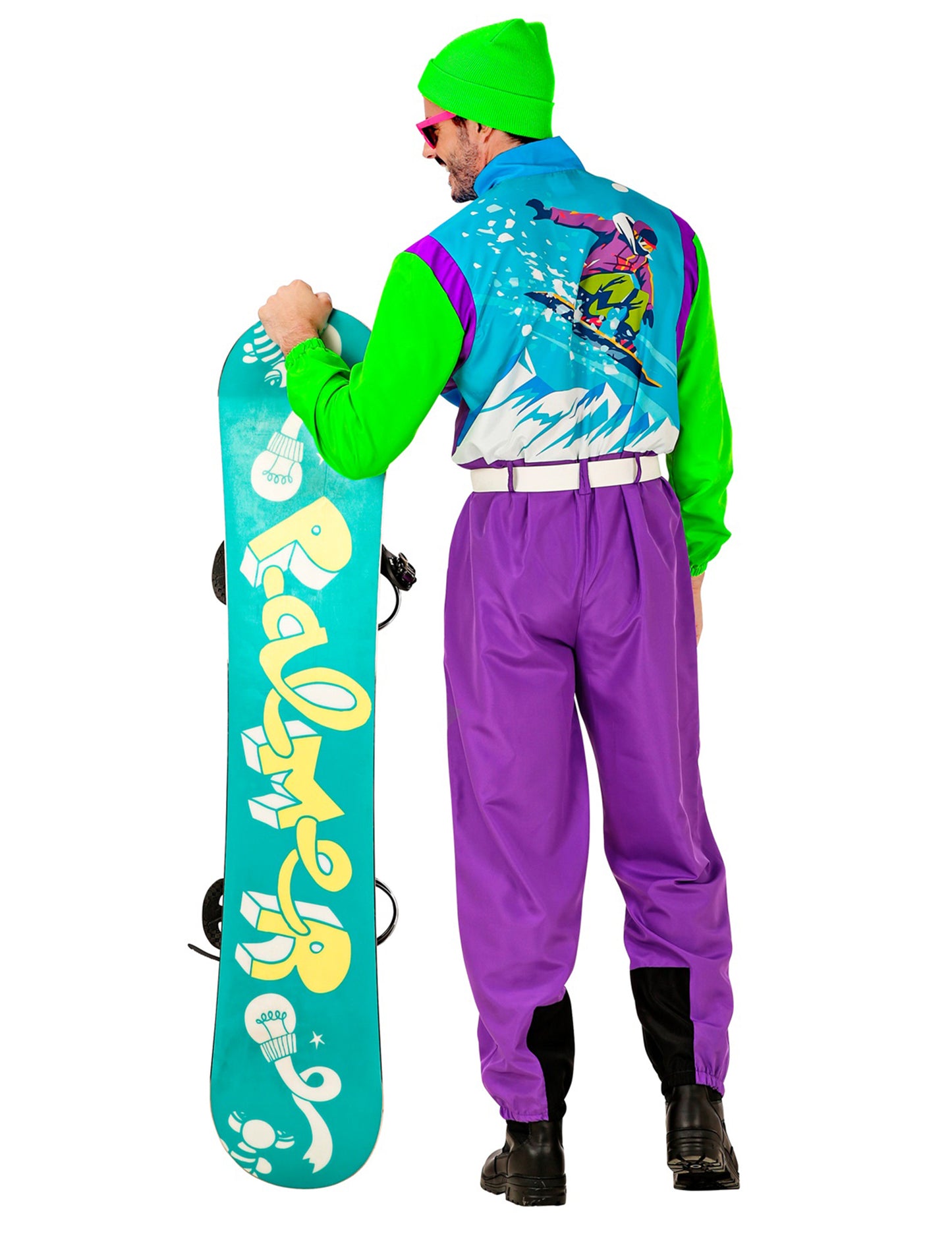 Veľký kostým snowboardistov pre dospelých