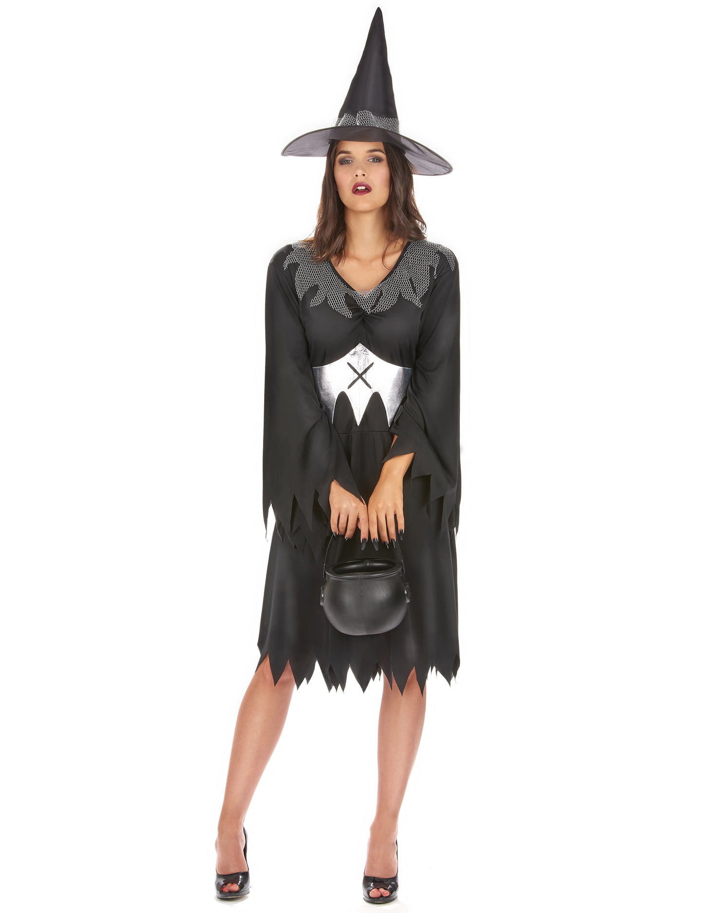 Black Witch Costume s ženským pásom