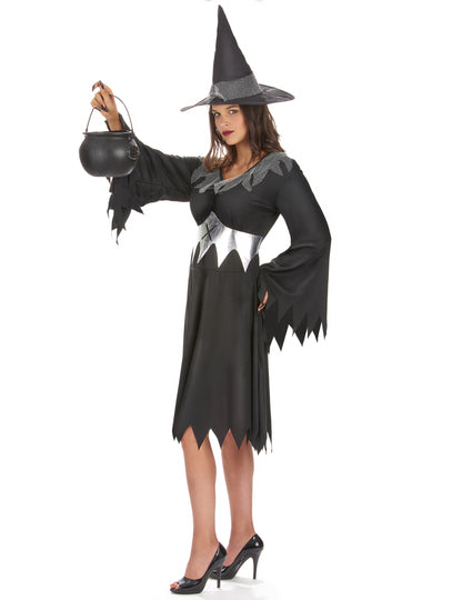 Black Witch Costume s ženským pásom