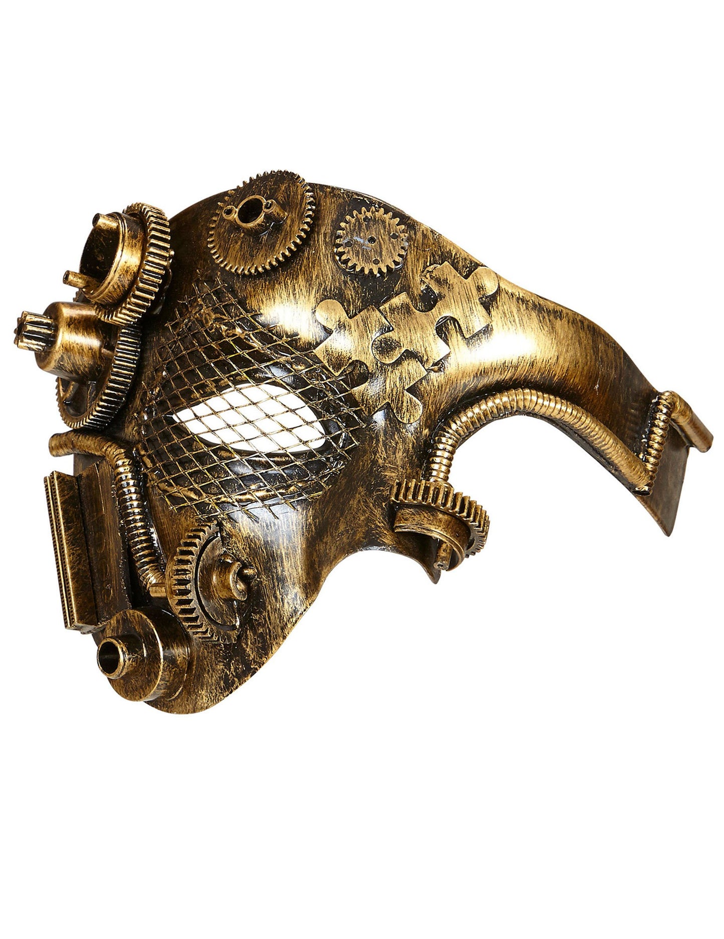 Half Golden Dore Mask pre dospelých parypunk