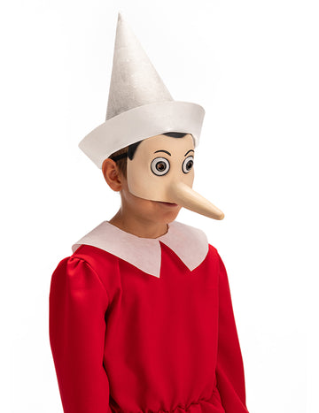 Half Latex Pinocchio Mask dospelých