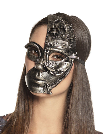 Half Woman Robot Mask žena