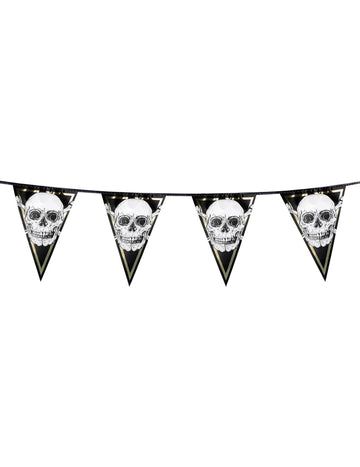 Garland 10 plastový plastový pirát Jolly Roger 30 x 20 cm