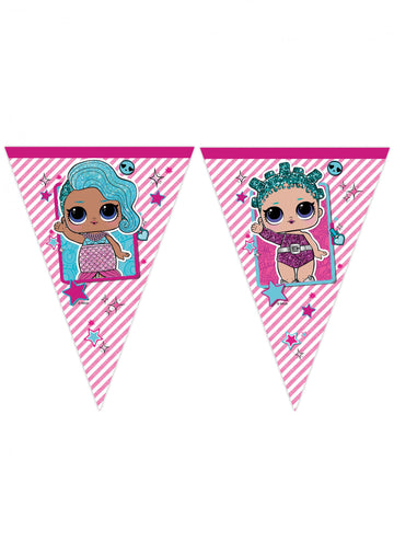 Plastové garland 9 pennants lol 2,3 m