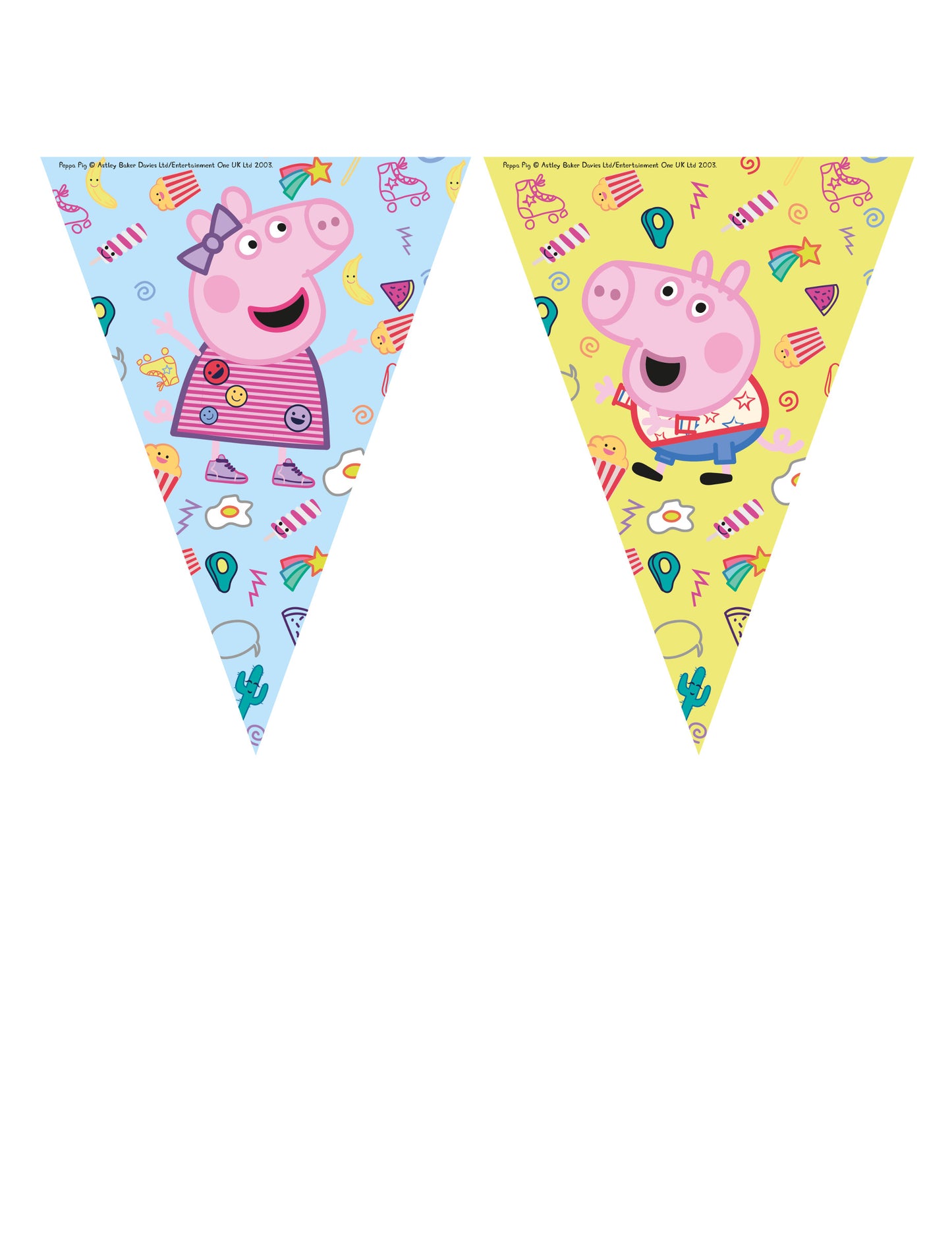 Garland 9 pennants peppa prasa