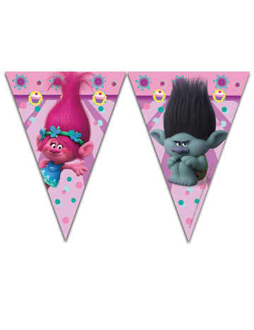 Guirland 9 Trolls 2,3 metrov pennants