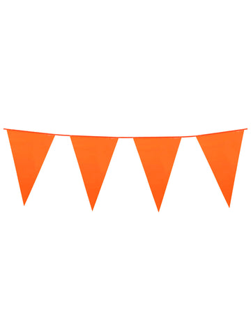 Orange Pennant Garland 10 m