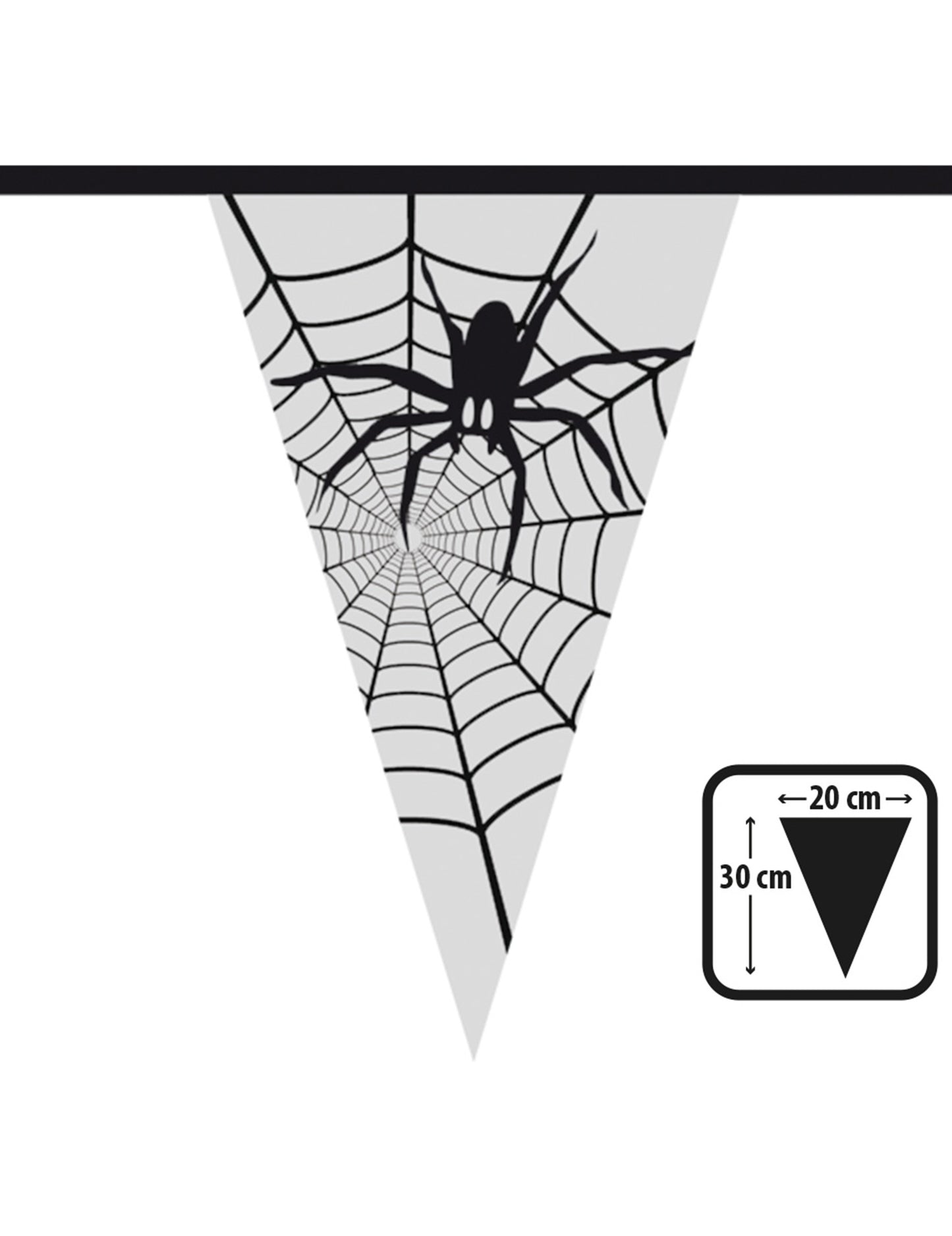 Halloween Transparent Spider Garland 6 m