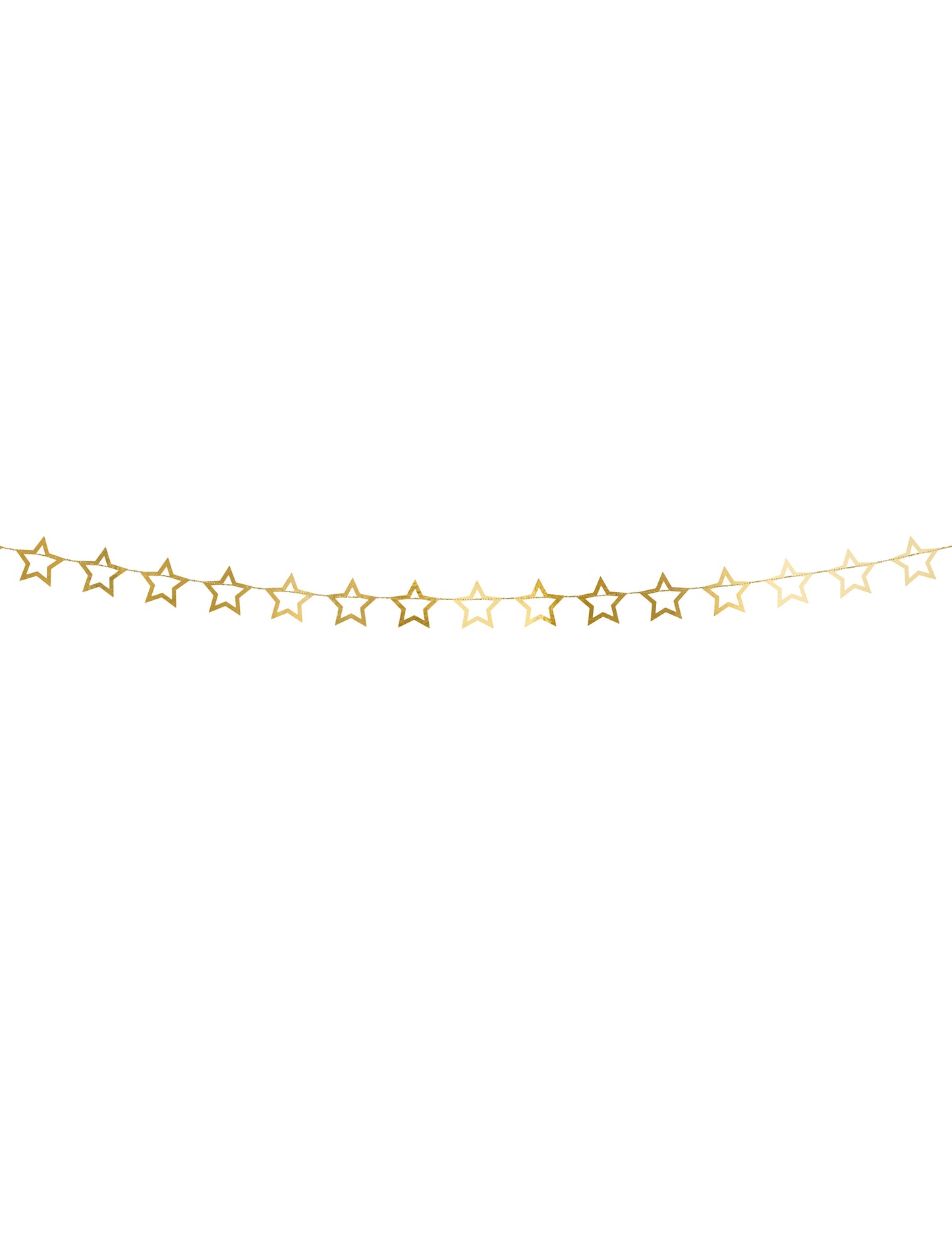 Golden Star Cardboard Garland 3 m