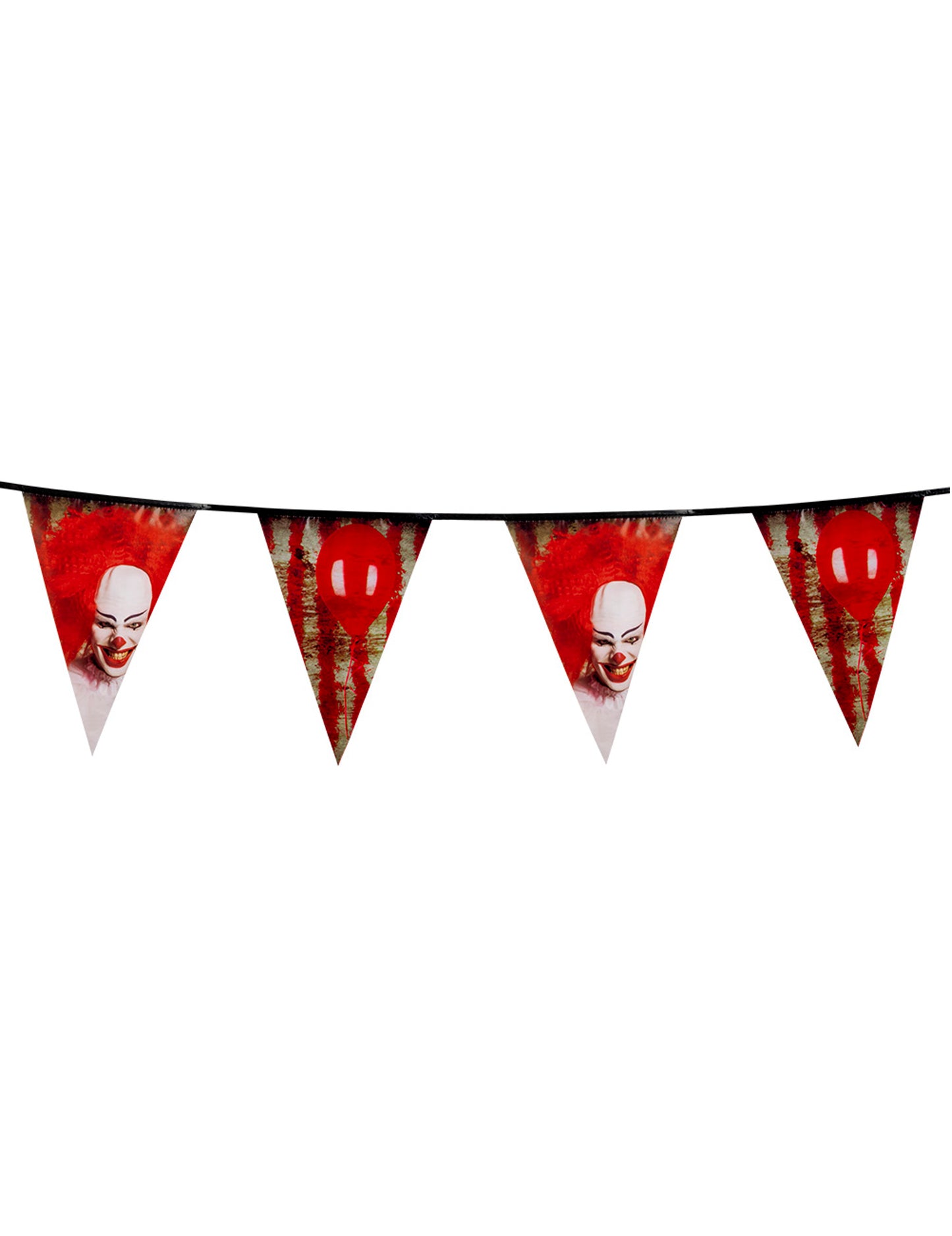 Desifing Clown Plastic Girland 30 cm x 6 m