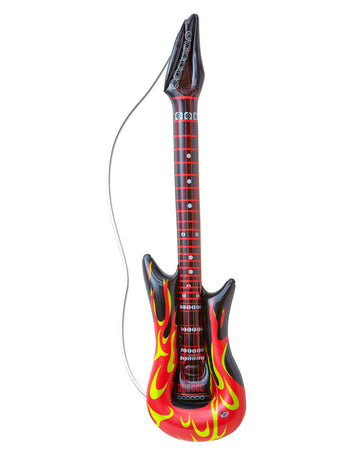 Rocková gitara v nafukovacích plameňoch 105 cm