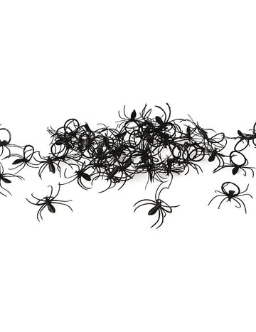 Lot 50 Halloween Spider Rings