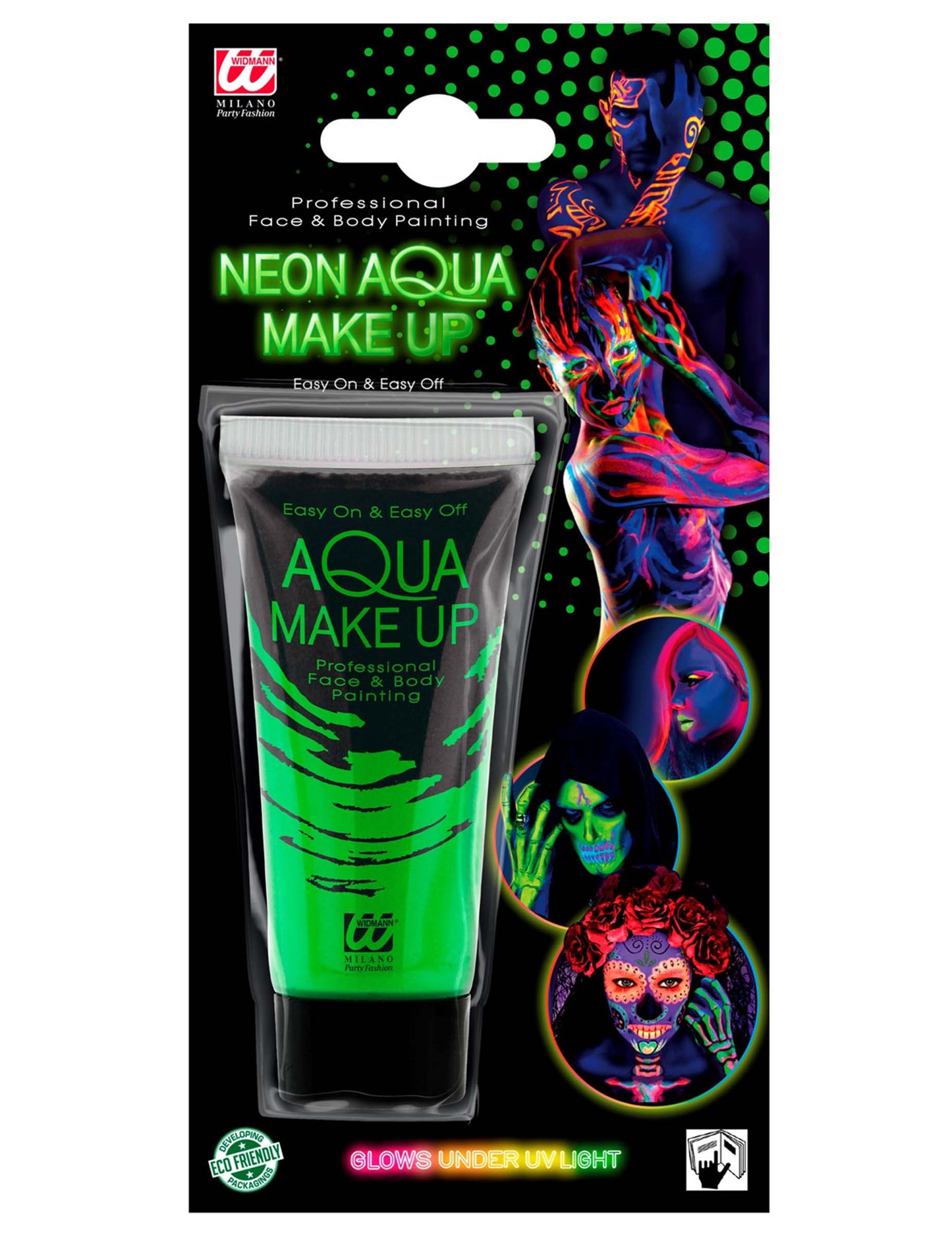 Fluo zelený neónový make -up 30 ml