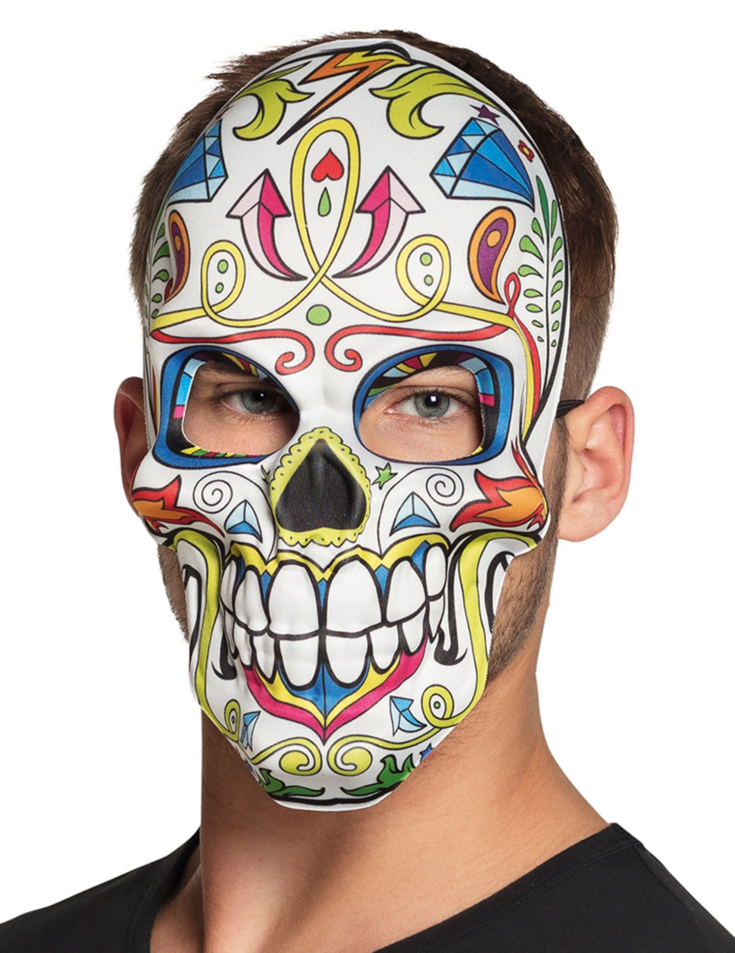 Dia maska ​​Los Muertos White