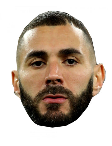 Kartónová maska ​​Karim Benzema