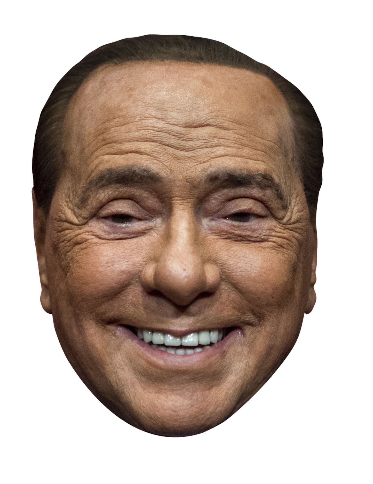 Kartónová maska ​​Silvio Berlusconi dospelý