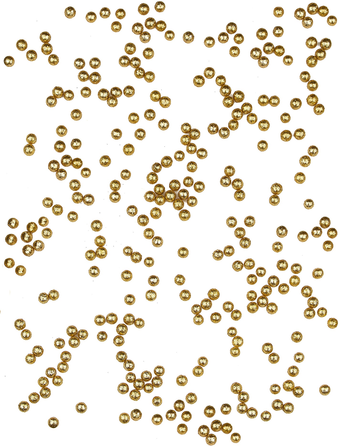 Mini Golden Glitter Balls 8 mm 10 gr