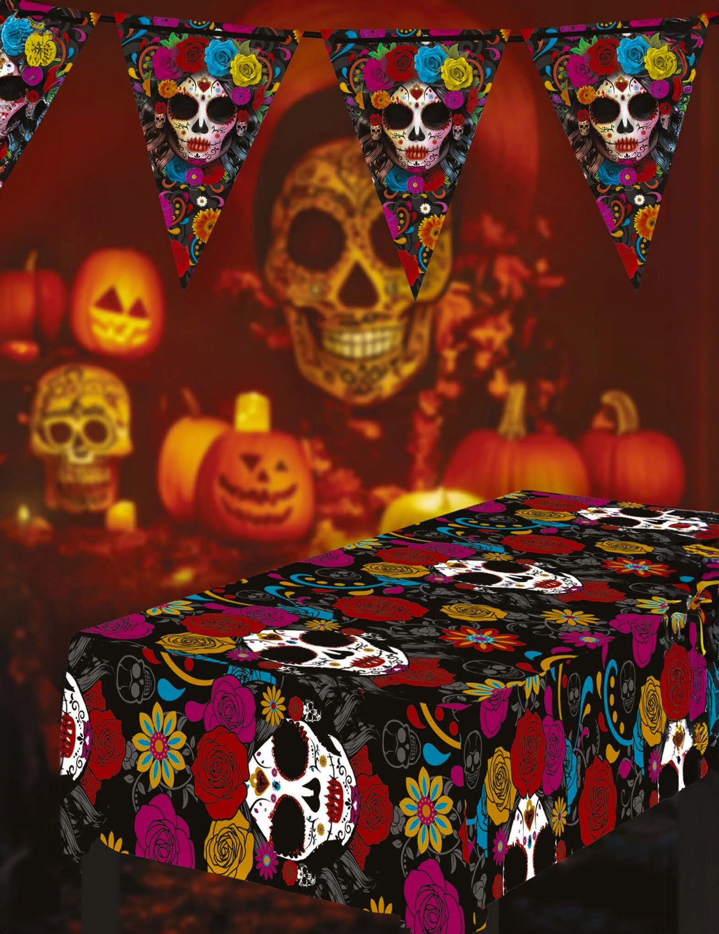 Catrina Dia de los Muertos 137 x 274 cm obrus