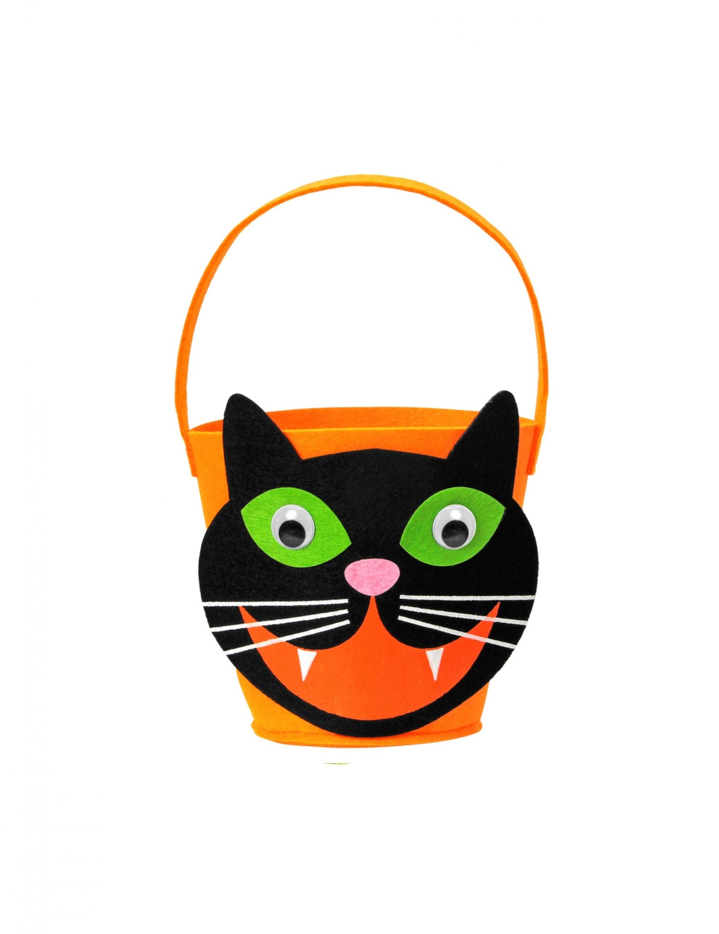 Black and Orange Cat Head Basket