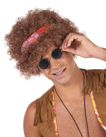 Hippie muž afro parochňa