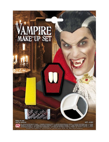 Halloween pre dospelých upírsky make -up set