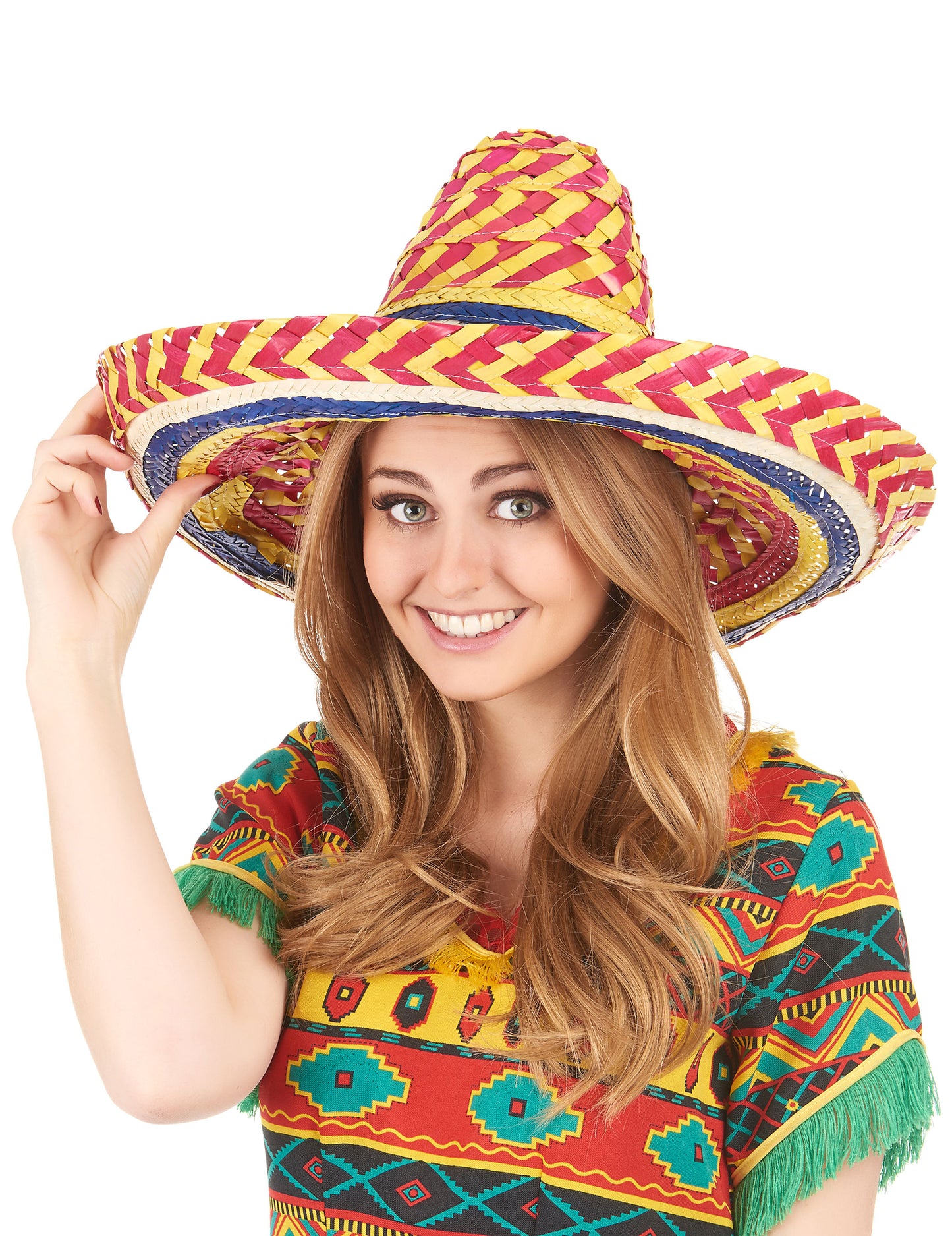 Mexický sombrero viacfarebný dospelý