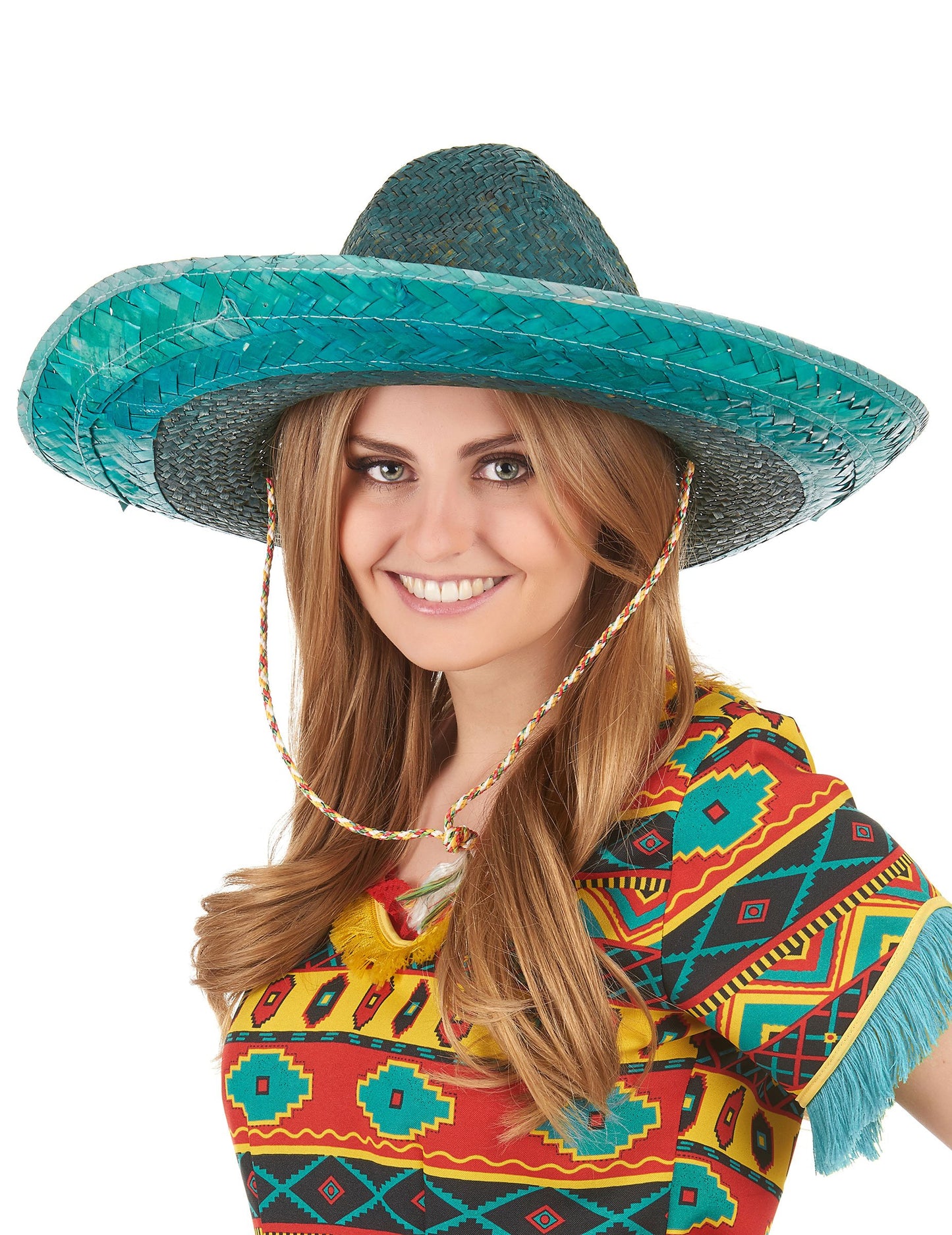 Mexický sombrero zelený dospelý