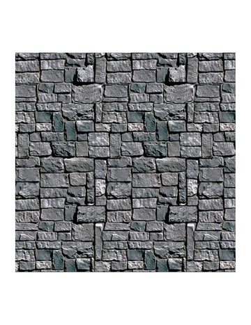 Halloween Grey Stone Wall Decoration 1,2x9,1m