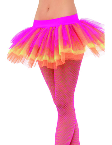 Fluo Multicolor Tutu z baleríny žien