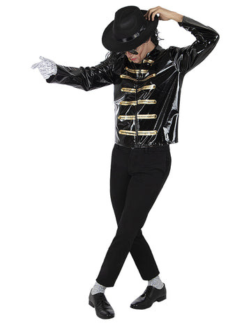 Čierna bunda pre dospelých Michael Jackson